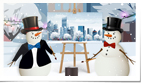 City Painting Snowm...