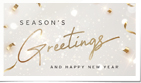 Elegant Confetti Seasons Greetings